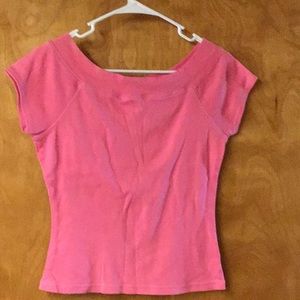 BILL BLASS women’s wide Neckline top sz S  pink